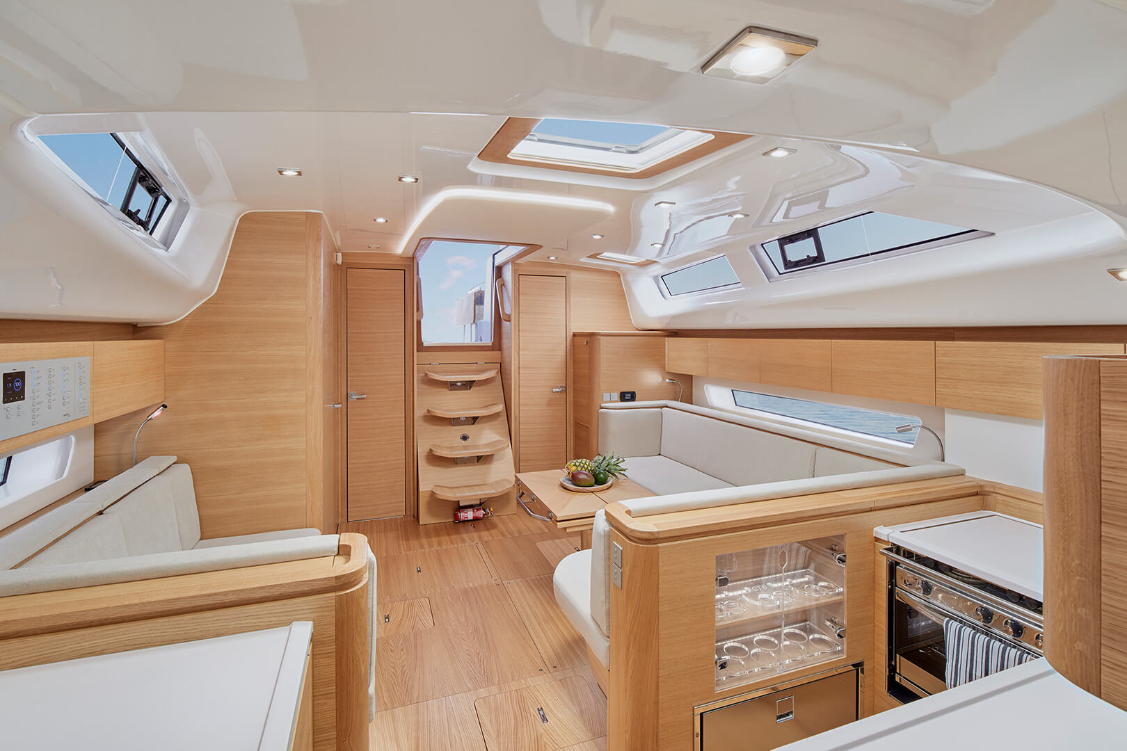 Elan GT6 sailing yacht interior